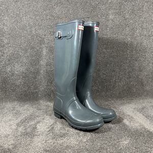 Hunter Original Tall Gloss Women's Size 9 Gray Rain Boost Used
